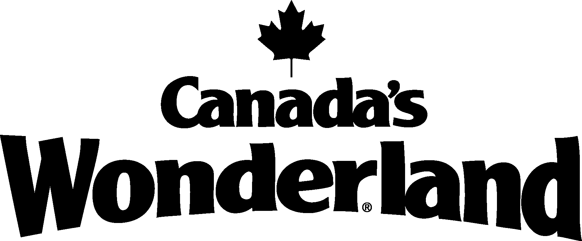 Canada's Wonderland Black Logo Vector Logo